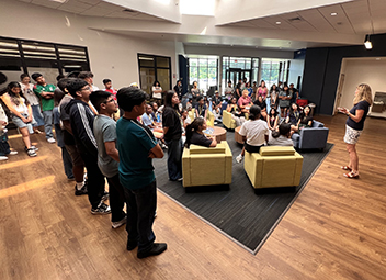  Wayfind students are in a workshop at Wingate University